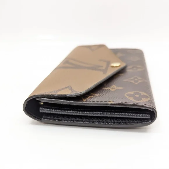 ✨️💎Authentic Louis Vuitton Sarah long wallet Reverse Monogram - Picture 4 of 13